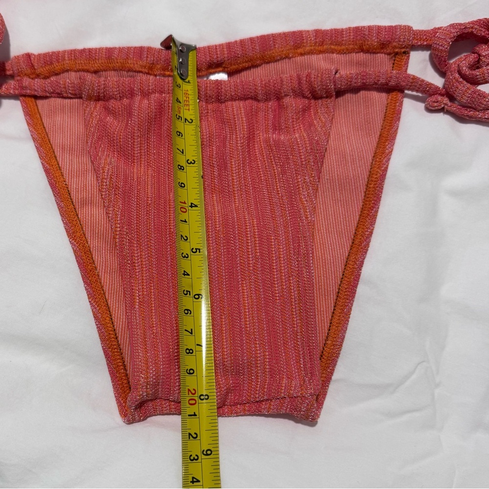 Poolday Paris melon coral lurex sparkle bikini BNWOT size M - Picture 8 of 13